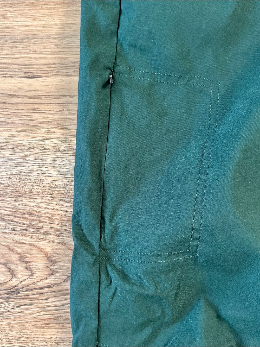 Prana Halle Straight Leg Pants Women 6 Green Hiking Stretch Mid Rise UPF Outdoor - Picture 3 of 13